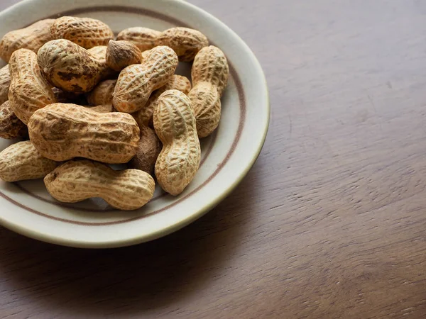 Frutos Secos Ecológicos Cacahuetes Alimentos Bocadillos — Foto de Stock