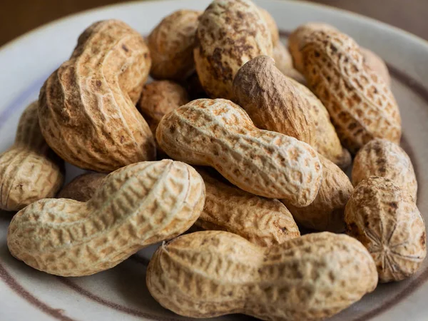 Frutos Secos Ecológicos Cacahuetes Alimentos Bocadillos — Foto de Stock