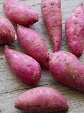Taze Organik Kök Bitkisi Tatlı Patates