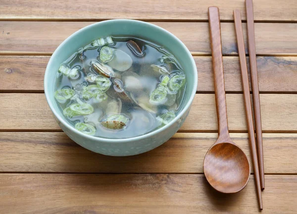 Asian Food Shellfish Soup Cooking — Foto Stock