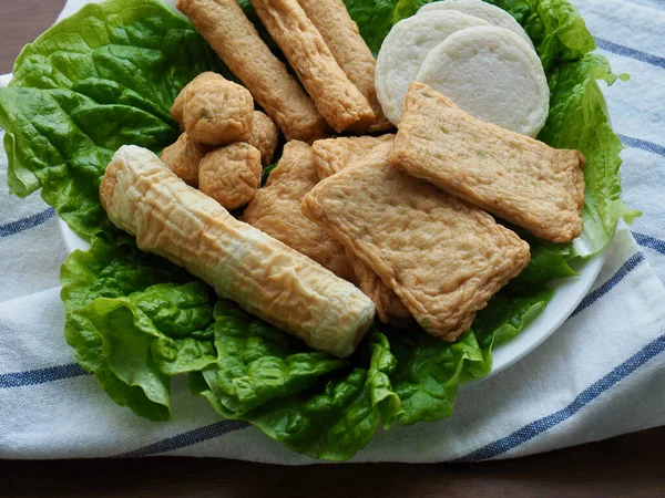 Comida Asiática Pastel Pescado Pasta Pescado Eomuk Odeng — Foto de Stock