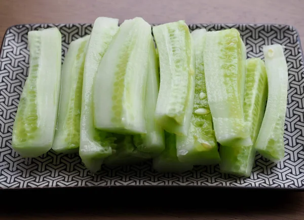 Taze Organik Sebzeler Salatalık Yiyecek — Stok fotoğraf