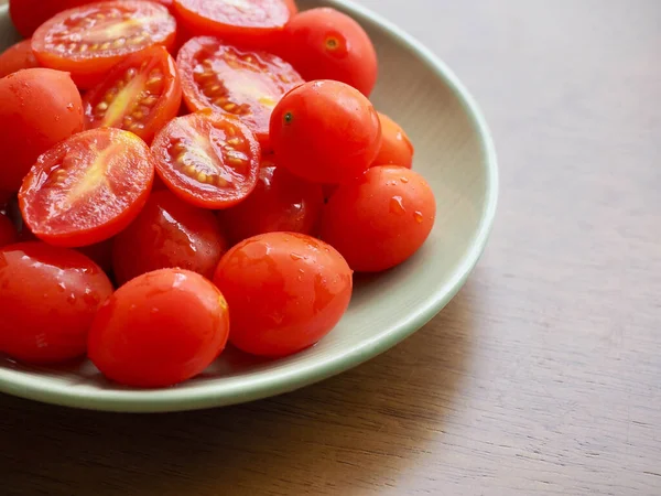 Tomates Cherry Verduras Frescas Ecológicas — Foto de Stock