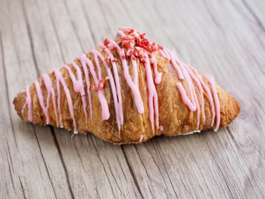 Kruvasan, ekmek, kahverengi, yemek, fırın