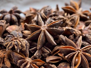 Kurutulmuş baharatlar, Star Anise Salonu, yemek.