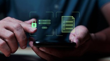 Siber güvenlik, bilgi güvenliği ve şifreleme kavramı, kullanıcının kişisel bilgilerine güvenli erişim, güvenli internet erişimi, siber güvenlik.