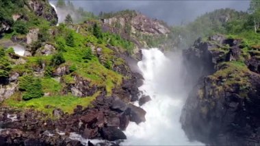 One of Norways largest waterfalls