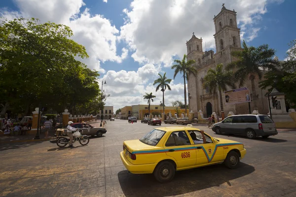 Taxi auto in mexico Stockafbeelding