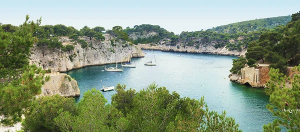 Entrance Calanque Port Miou Cassis Mediterranean Sea — Fotografia de Stock