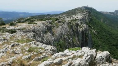 Rocky summit of the Sainte-Baume mountain in Provence.