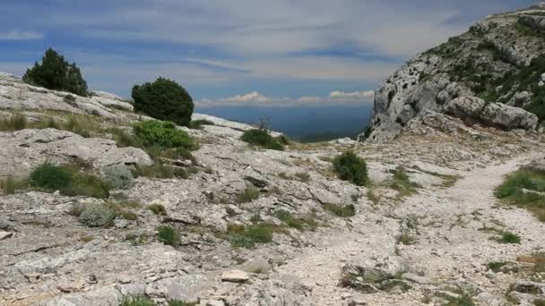 Path Leading Summit Sainte Baume Provence — Stok video