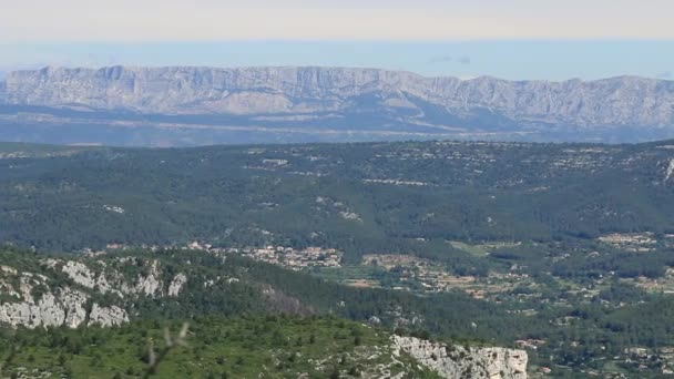 Скалистый Бар Горы Сент Виктуар Провансе — стоковое видео