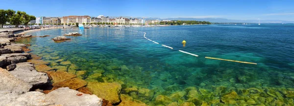 : Leisure, swimming and water sports area on Lake Geneva in Geneva.