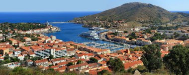 General view of Port-Vendres on the Cte Vermeille in France. 