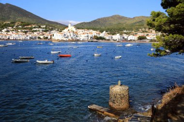 Cadaqus, a small port with white houses on the coast of Catalonia