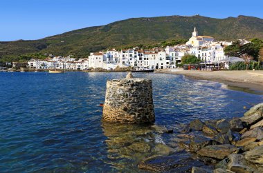 Cadaqus, a small port with white houses on the coast of Catalonia.