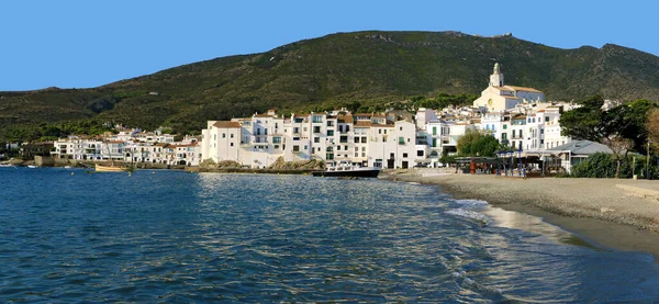 Cadaqus, a small port with white houses on the coast of Catalonia.