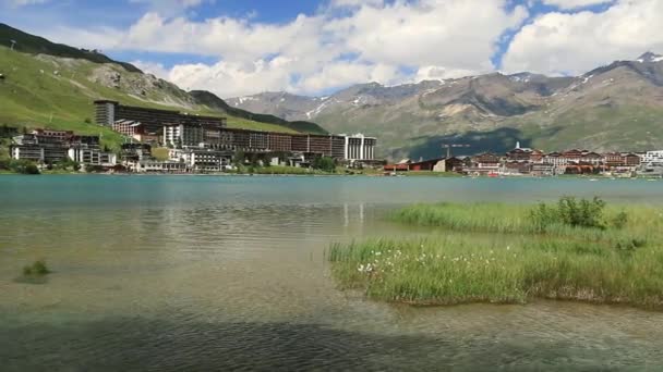 Tignes Rezidenciái Val Isre Alpokban — Stock videók