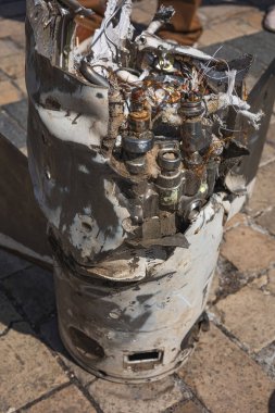 Ukrayna 'daki savaş, bir Rus füzesinin kalıntıları, füze yok edildi.