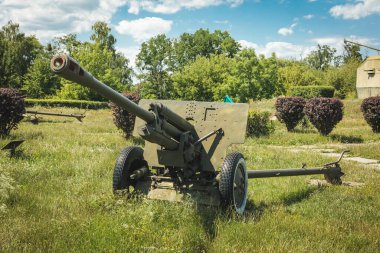 Soviet howitzer in an open-air museum