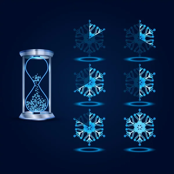 Yeni yıl vektör yükleyici ilerleme bar tasarımları