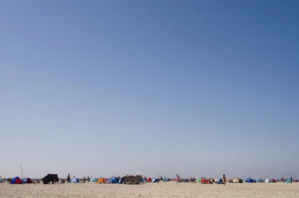 在海滩帐篷 — 图库照片