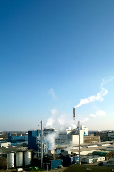 Industrial Area with chimneys — Stock Photo, Image