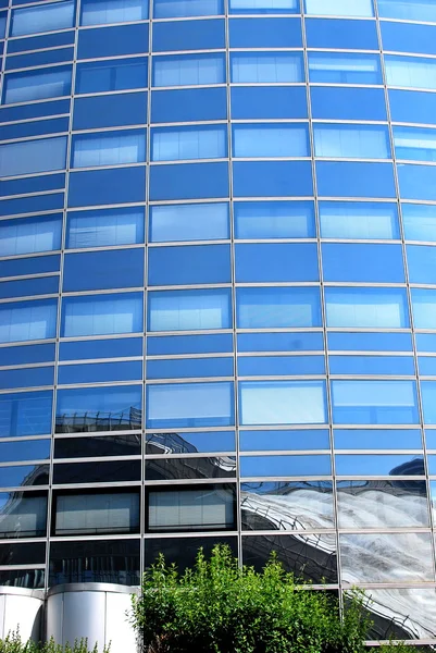 Als gevolg van wolkenkrabbers — Stockfoto