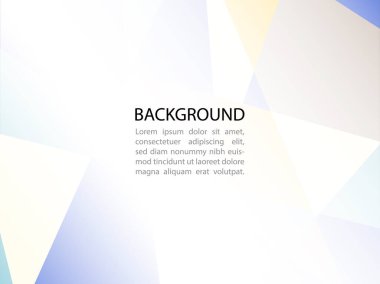 Soyut geometrik veya izometrik elementlere sahip beyaz ve mavi poligon veya düşük polivektör teknolojisi iş konsepti. Bir EPS10 resmi biçiminde tasarla.