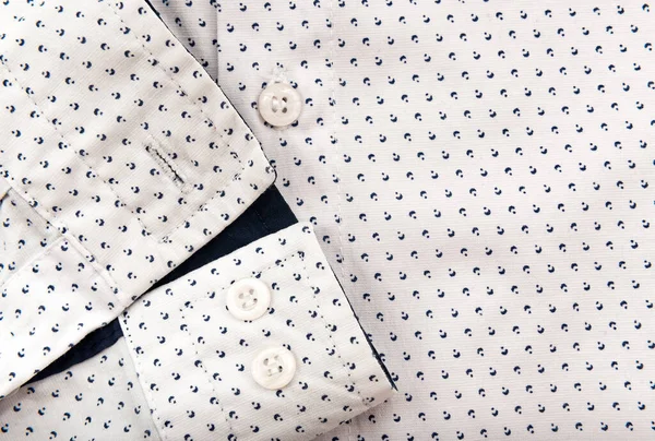 Erkek Gömleği Ekose Gömleğin Düğmeli Kolu Giysi Parçası — Stok fotoğraf