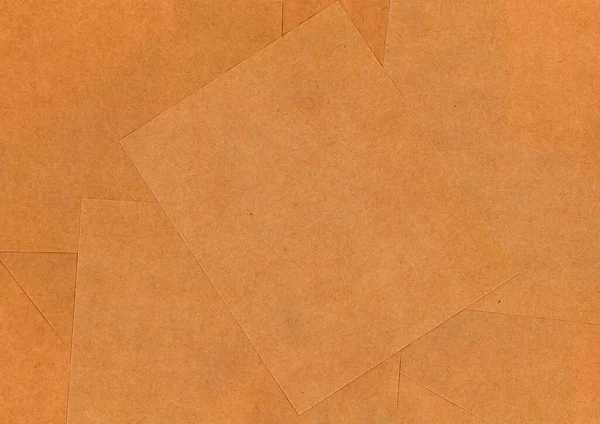 Background Old Brown Paper Square Sheets Kraft Paper — Stockfoto