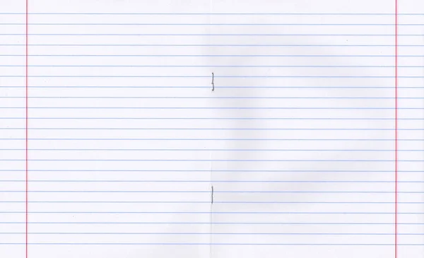 Background Sheet Notebook Ruler School Notebook Sheet Straight Lines — Fotografia de Stock