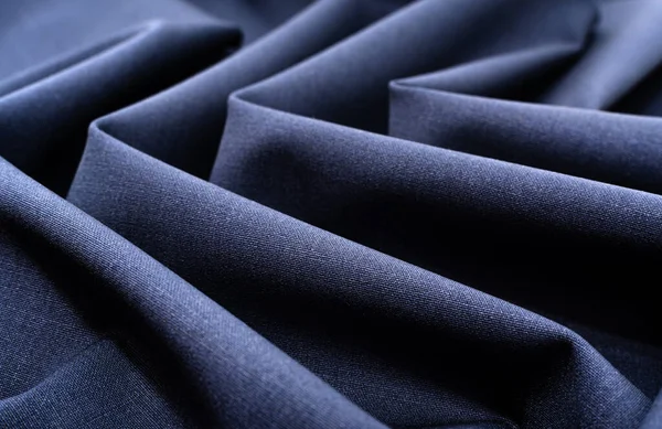 Tecido Com Rugas Dobras Têxtil Com Ondas Textura Material — Fotografia de Stock