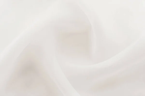 White Fabric Texture Material Chintz Satin Light Shade Folds Waves — Stock Photo, Image