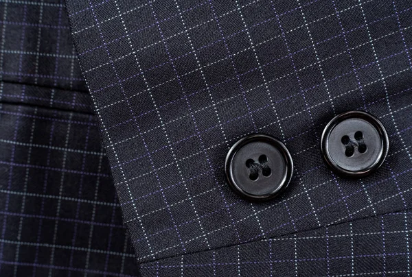 Μανίκι Κουμπιά Στο Αντρικό Κοστούμι Ανδρικό Κοστούμι Μέρος Είδος Ιματισμού — Φωτογραφία Αρχείου