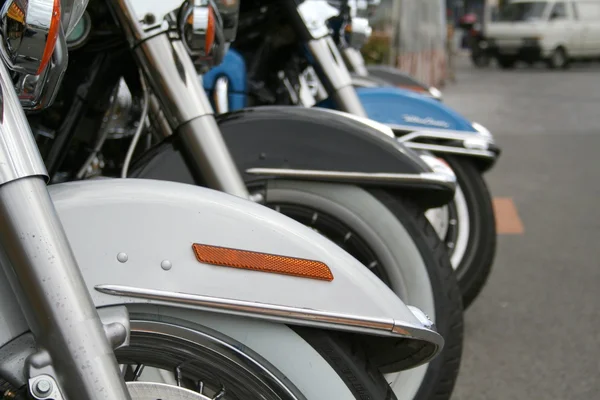Motociclete Roți frontale — Fotografie, imagine de stoc