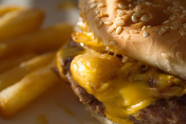 Fast-food maaltijd close-up — Stockfoto