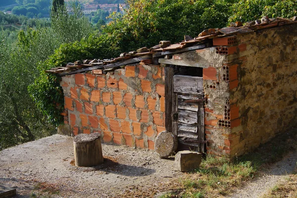 Rustic shed in Tuscany farm — Stock Photo, Image