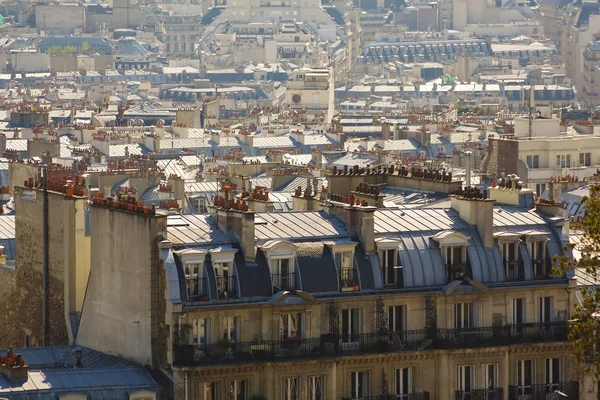 Parisiska tak översikt — Stockfoto