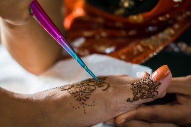 Henna decoration clipart
