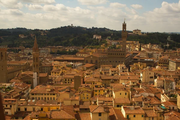 Florence vue d'ensemble avec tours — Photo