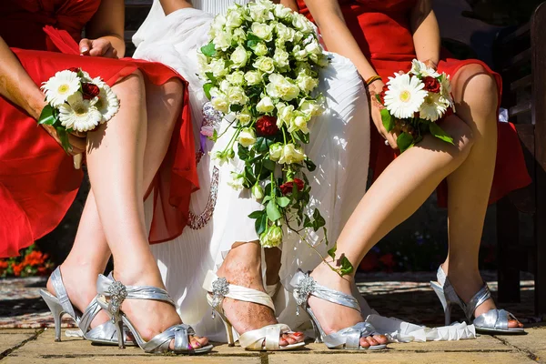 Jambes dans le mariage — Photo