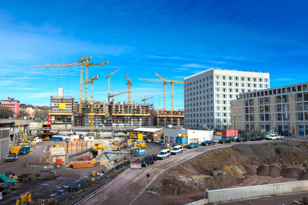 Large construction site