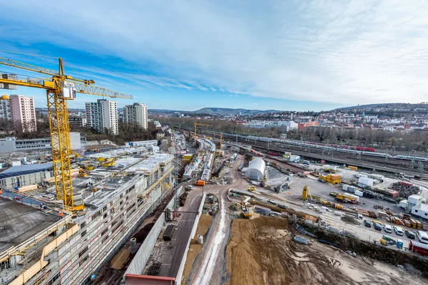 Large construction site — Stock Photo, Image