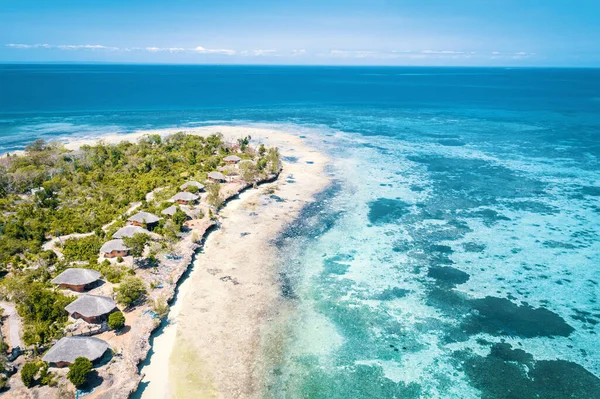 Vista Aerea Prison Island Zanzibar Tanzania Vicino Stone Town Con — Foto Stock