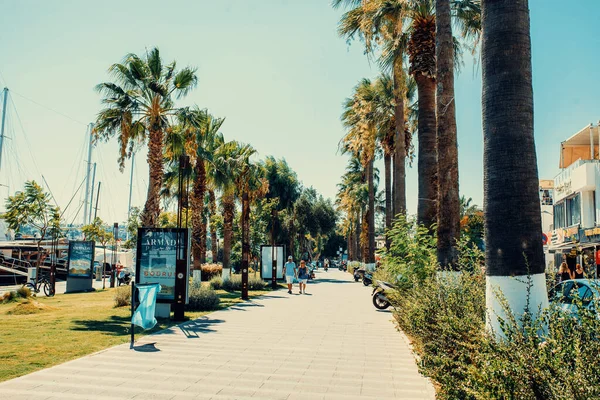 Bodrum Turkey 1St August 2022 Walk Marina Bay City Bodrum — Stock Photo, Image