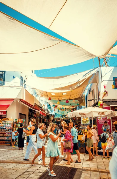 Bodrum Turkey 1St August 2022 Walking Tour Streets Centar Bodrum — Stock Photo, Image