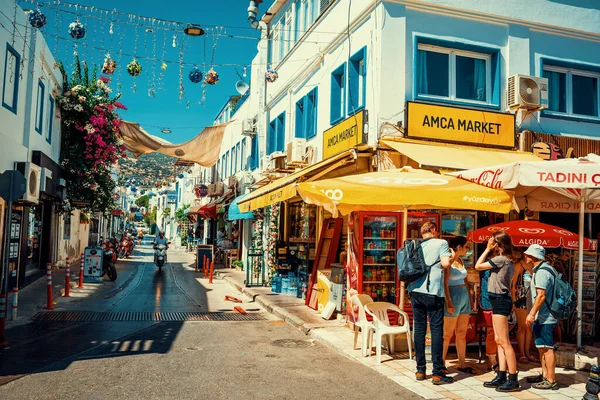 Bodrum Turkey 1St August 2022 Walking Tour Streets Centar Bodrum — Stock Photo, Image