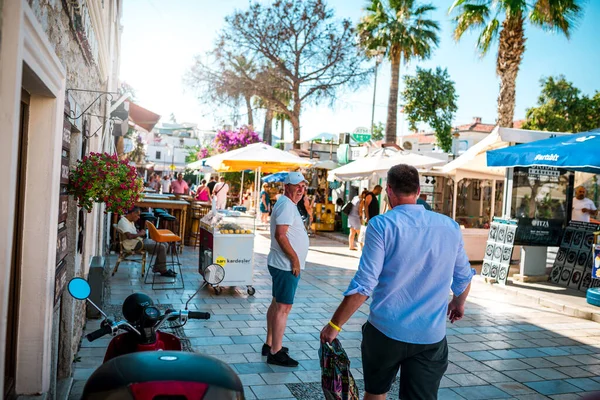 Bodrum Turkey 1St August 2022 Walking Tour Streets Centar Bodrum — Stock Photo, Image