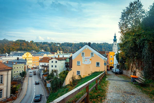 Burghausen Německo Října 2022 Ulice Starého Města Burghausen Horním Bavorsku — Stock fotografie